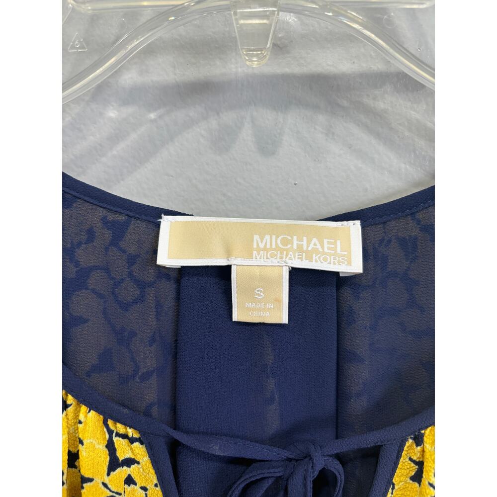 Michhael Kors Cold Shoulder Dress Yellow Size Small - Picture 2 of 4